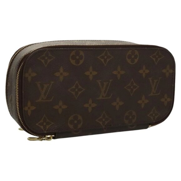 LOUIS VUITTON Monogram Trousse Brush MG Cosmetic Pouch